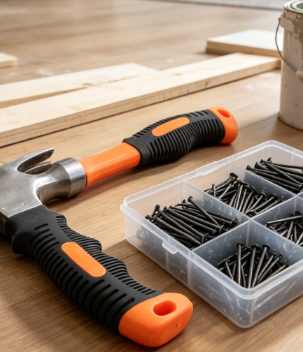 Picture Hanging Kit: Includes Hammer and 415 Hardware Accessories